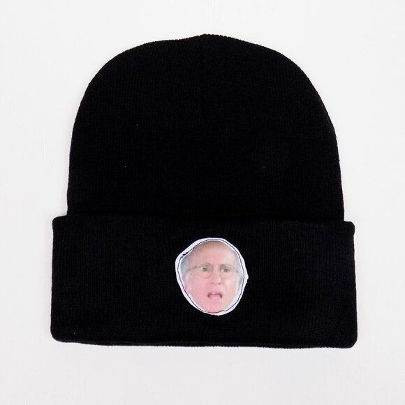 nwt larry david funny beanie knit hat cap skully - Picture 1 of 4